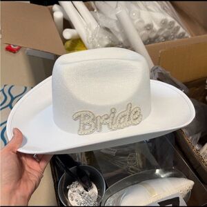 White Bridal Cowboy Hat